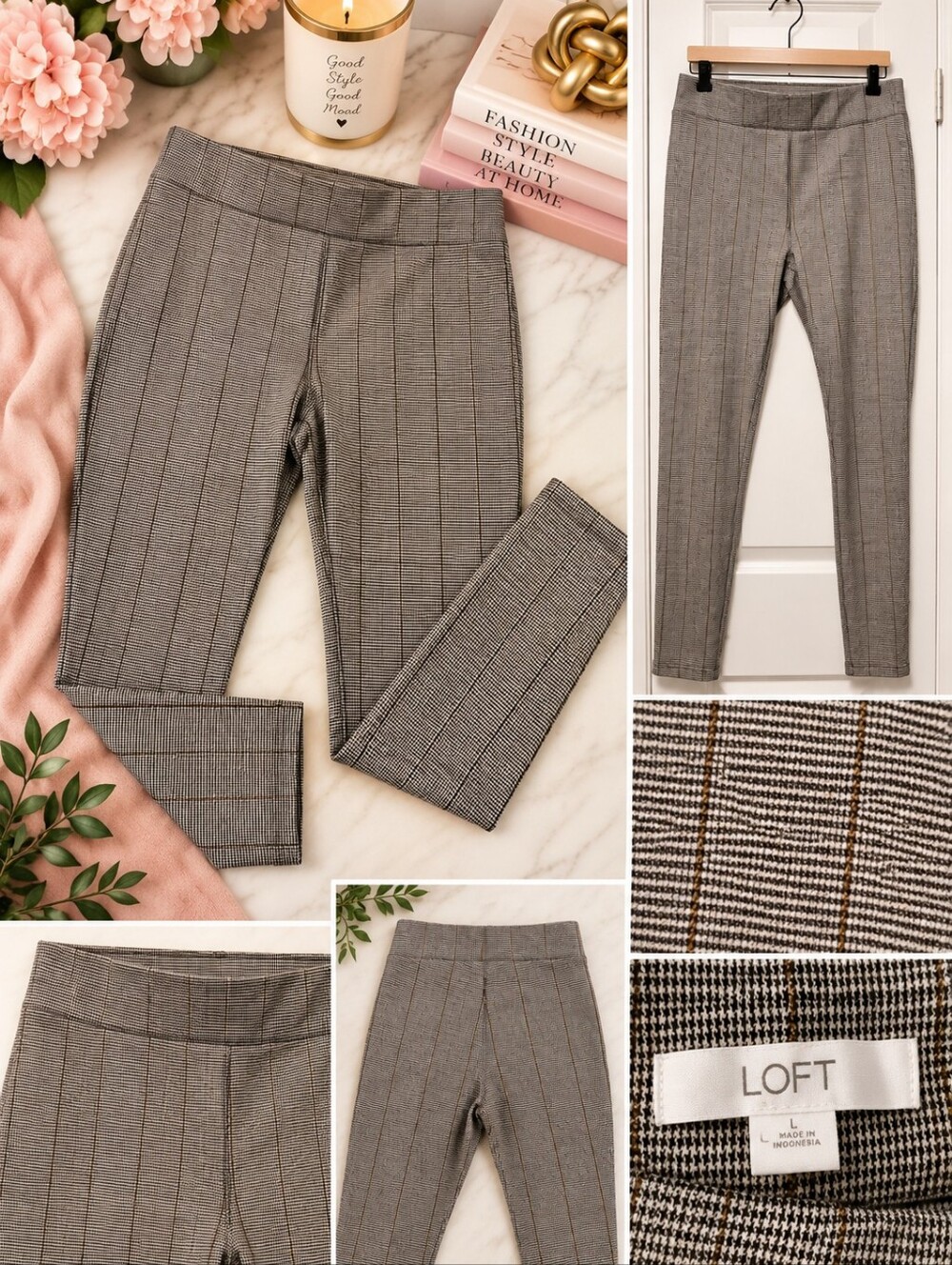 LOFT Ponte Knit Leggings 2-Pair Lot | High Waist | Size L - Picture 3 of 7